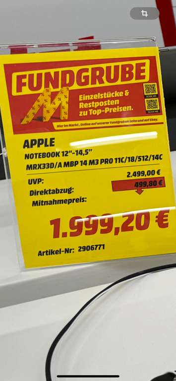 Media Markt Stade APPLE MacBook Pro M2 Pro, (2023), 16,2 Zoll, M2 Pro, 16 GB, 512 GB, Space Grau und diverse Apple-Produkte zu guten Preisen