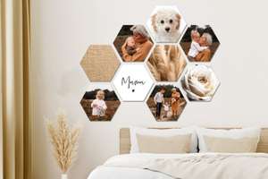 Muttertagstipp: Fotocollage Hexagon jetzt mit 85% Rabatt auf alle Größen (z.B. 17x15cm - 6 Stück für 12,55€)