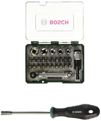 [Amazon Prime] Bosch Bit- und Ratschenset 28tlg. mit Ratsche und Bithalter-Schraubendreher 2607017331