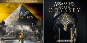 (XBOX) Assassin's Creed Odyssey - Ultimate Edition + Assassin's Creed Origins - Gold Edition für 24€ (BR Store)