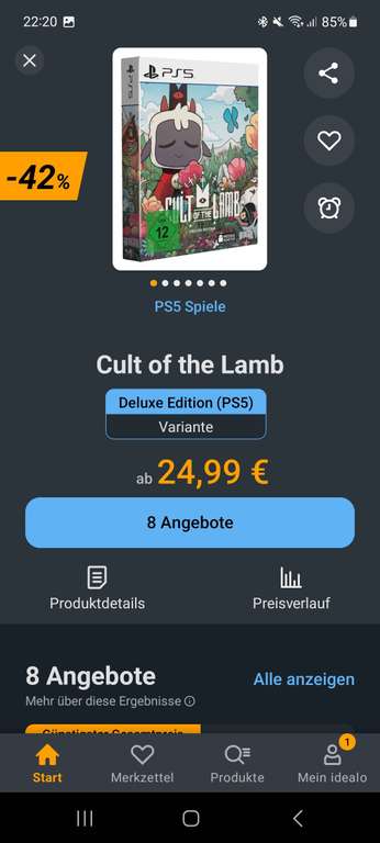 [PS5]Cult of the lamb Deluxe Edition 24,99€+2,99€ Versand