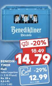 Benediktiner Hell Bier 20 x 0,5 l [Kaufland, offline]