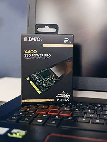EMTEC Power Pro X400 - SSD - 2 TB - intern - M.2 2280 - PCIe 4.0 x4 (NVMe) - 2.000 GB