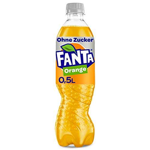 Fanta Zero Orange | 12 x 500 ml | fruchtig-spritzige Limonade - ohne Zucker, zzgl. 3€ Einwegpfand [Prime Spar-Abo]