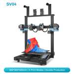 Sovol SV04 3D-Drucker mit zwei Extrudern (IDEX), 300*300*400mm