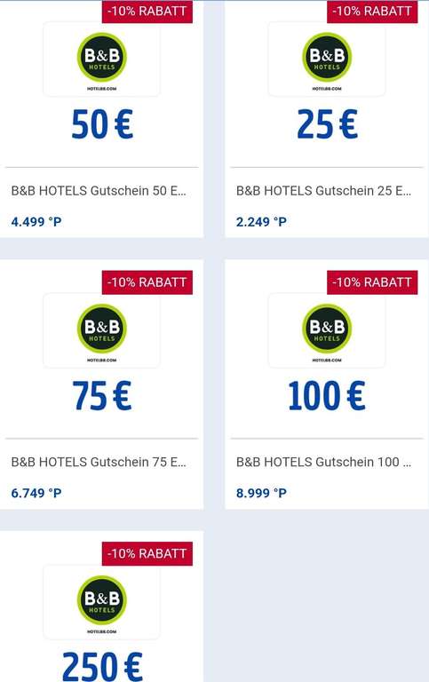 [Payback] B&B Hotels Gutscheine mit 14,51 % Rabatt durch Prämiencode "besseralscash"