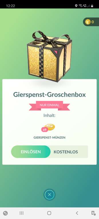 Pokemon Go - Gierspenst Geschenkbox Gratis !
