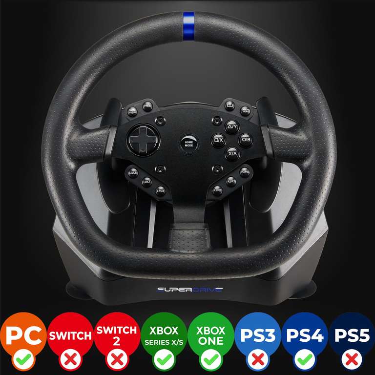 SUPERDRIVE SV950 Racing-Lenkrad mit 900 Drehwinkel  USB, PC, PS4 & Xbox  One, 2 Pedale, inkl. Versand bei Alza at Alza| mydealz
