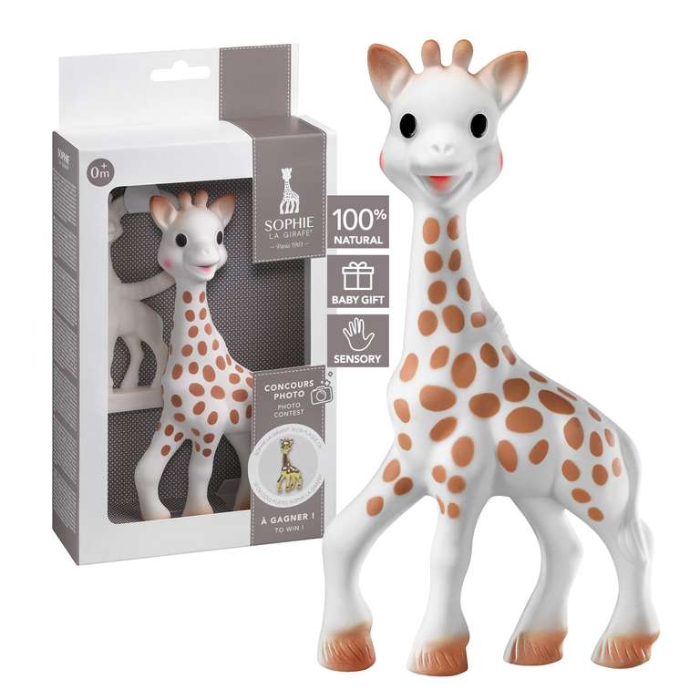 [Prime] Sophie la Girafe Geschenkset mit Beißring (aus Naturkautschuk, Frühes Lernspielzeug für Kinder, ab der Geburt)