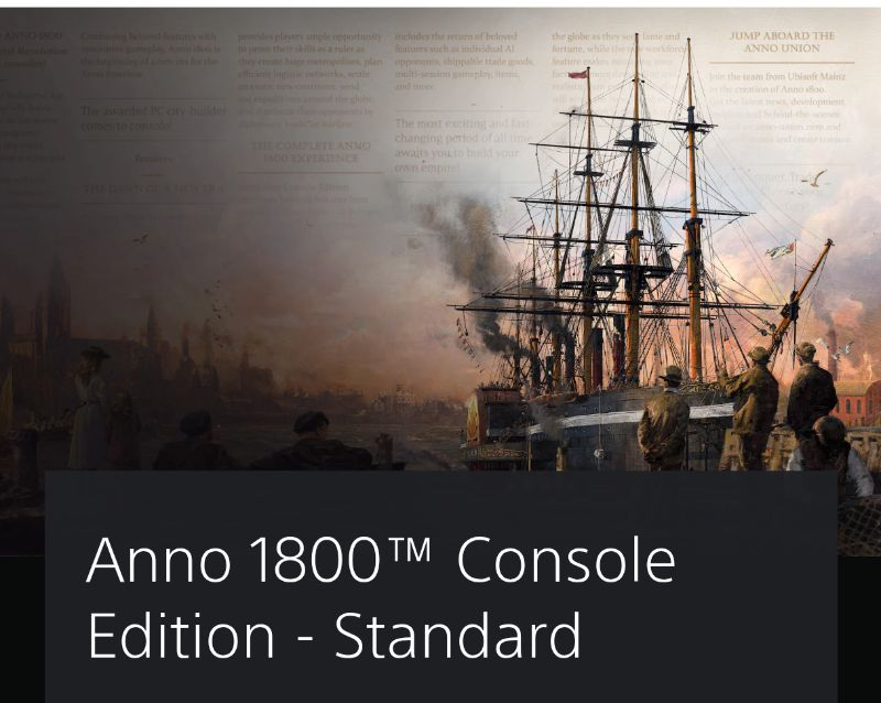 Anno 1800 Console Edition Standard - PS5 Playstation - digital - Ubisoft (Deluxe Edition 14,99€) @ PS Store