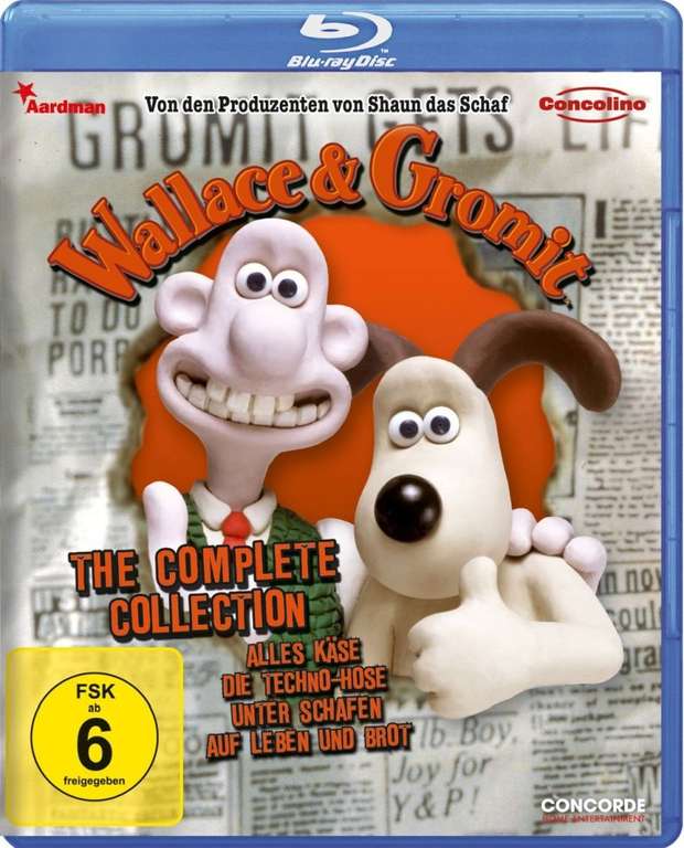 [Prime] Wallace & Gromit - The Complete Collection (Blu-ray, 4 Kurzfilme, 115min Gesamtlaufzeit, Deutsch & Englisch)