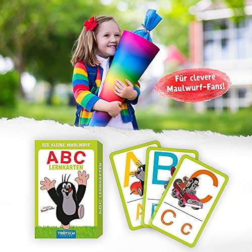 Kleiner Sammeldeal zu versandkostenfreien Kleinen Maulwurf Artikeln (ABC Lernkarten, Memory Spiel, Tasse im Papphaus, Adventskalender)