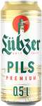 Lübzer Premium Pils, Bier Dose Einweg (24 X 0.5 L) Sparabo (Prime)