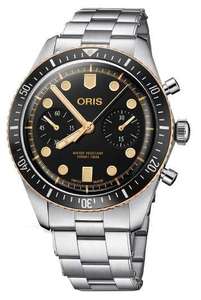 Oris Divers Sixty-Five Automatikuhr Chronograph 43 mm, Kaliber 771, Gangreserve 48 h, Saphirglas, 100m WaDi, UVP: 4.250,00 €
