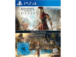 Assassin's Creed: Odyssey + Origins (PS4 & Xbox One) für 22,50€ inkl. Versand (Saturn Card)