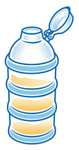 NUK Milchpulver-Portionierer, BPA-frei, 3 Stück (1er Pack), petrol Farbe (Prime)