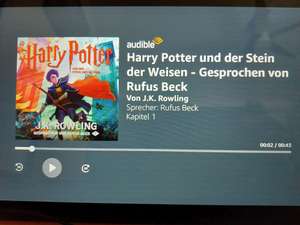 [Alexa] Harry Potter und der Stein der Weisen - Hörbuch kostenlos anhören (gesprochen von Rufus Beck, ~10h Laufzeit)