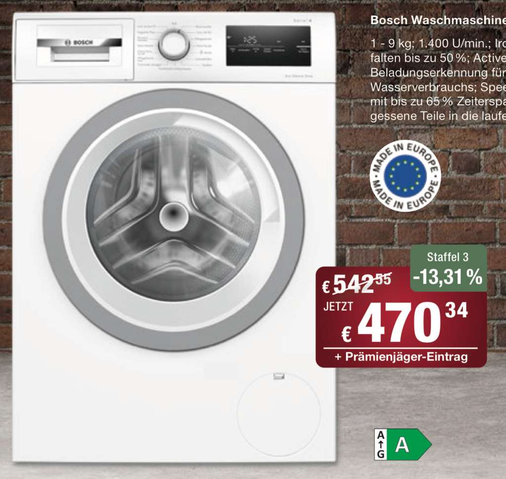 FürUns Shop Bosch Waschmaschine Serie 4 WAN2812A | mydealz