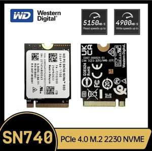 WD SN740 M.2 2230 1TB SSD NVMe PCIe For Steam Deck Microsoft Surface