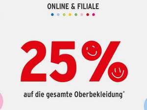 Ernsting's Family - 25% auf die gesamte Oberbekleidung – Online & Filiale