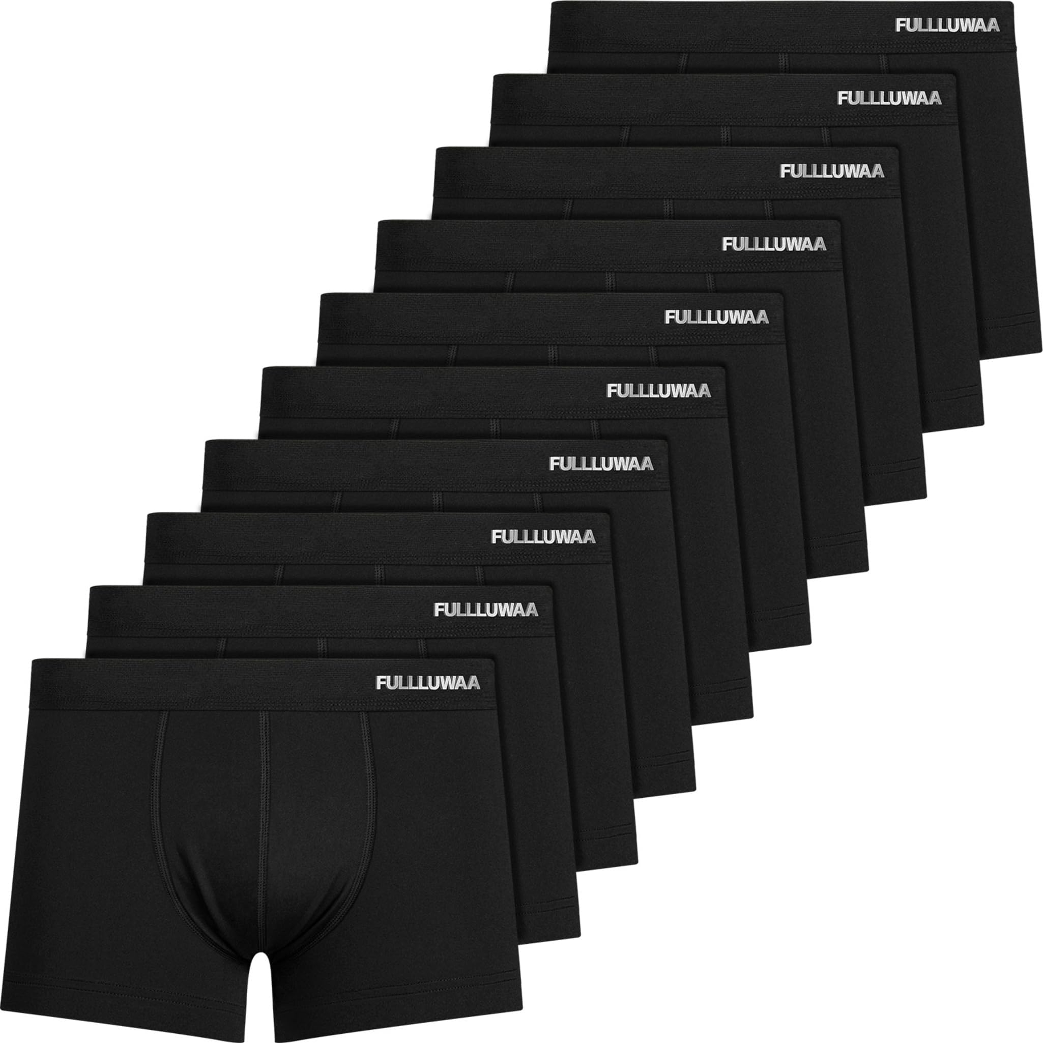 [Amazon Prime] Fullluwaa Boxershorts Herren 10er Pack Baumwolle - schwarz - Größe L - auch in anderen Farben