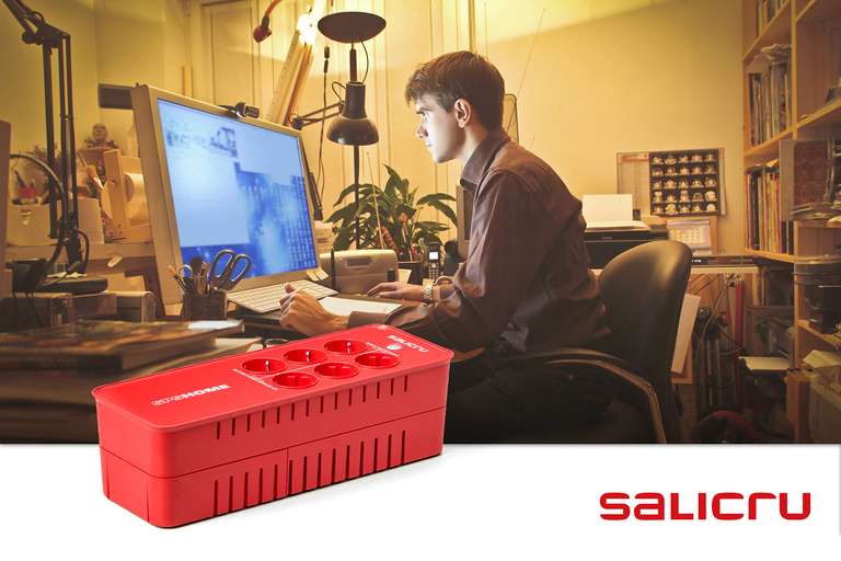 Salicru SALICRU SPS 650 Home, Offline, 6 Plugs, 650VA/360W, USB - (Offline-) USV, 693CA000001