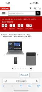 Yoga Slim 7 Pro X 14 (R7-Windows 11 Home-32GB-1TB-RTX 3050-14.5" 3K + Yoga Maus + Yoga Sleeve