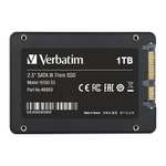 Verbatim Vi550 S3 SSD, internes SSD-Laufwerk mit 1 TB Datenspeicher, Solid State Drive mit 2,5'' SATA III Schnittstelle und 3D-NAND