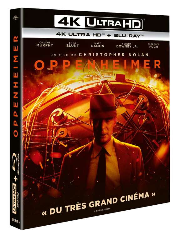 [Amazon.fr] Oppenheimer (2023) - 4K Bluray - deutscher Ton - IMDB 8,5 - Christopher Nolan