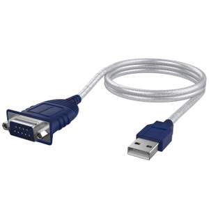[Prime] Sabrent USB auf serielles Adapter (75cm) USB auf RS232 seriell Kabel, DB-9 Konverterkabel (9-polig) Prolific Chipsatz