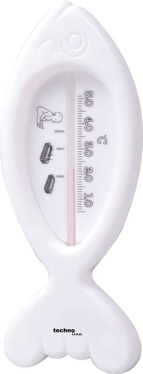 Technoline Badethermometer, weiß, 6 x 1,4 x 15 cm, WA 1030 (Prime)