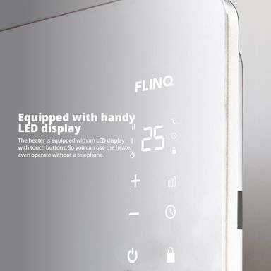 FlinQ Smart Panel-Heizung (2000 W, Für Räume bis 28 m², Per App bedienbar)