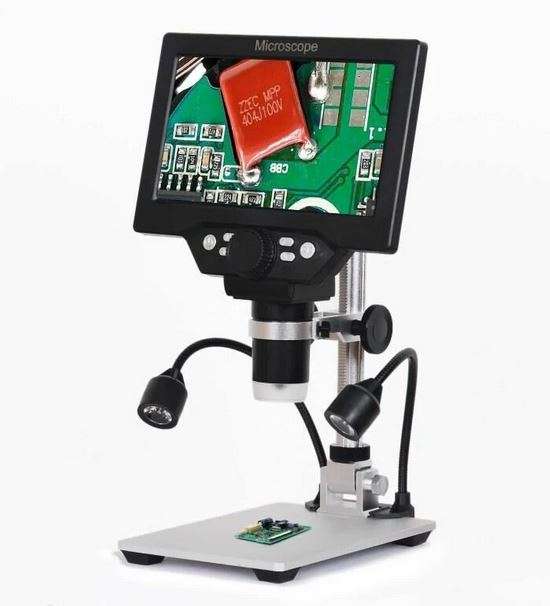 Update 27. Juli: Neuer Rabattcode - Mustool G1200D Mikroskop mit Bildschirm, Akku und Beleuchtung