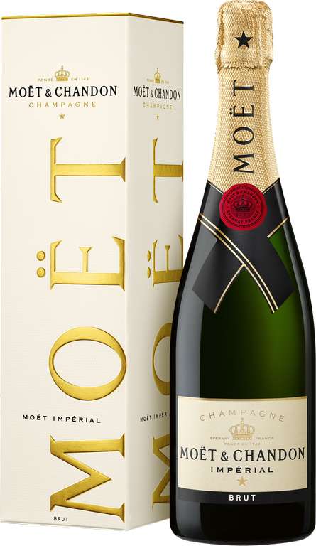 2(!) Flaschen Moet & Chandon , 0,75 l Brut Impérial Geschenkkarton für 73,80 € inkl. Versand + 1 Flasche Sauvignon Blanc 2022 GRATIS