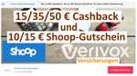 [Shoop + Verivox] Bis zu 50€ Cashback + Bis zu 15€ Shoop-Gutschein für Versicherung, z.B. Wohngebäude, Rechtsschutz, Hausrat, Priv.Haftpfl.
