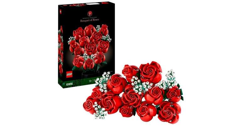 LEGO 10328 Icons Rosenstrauß; weitere Blumensets: 10280, 10313, 40725, 40460, 40647, 40747 ab 8,99 €