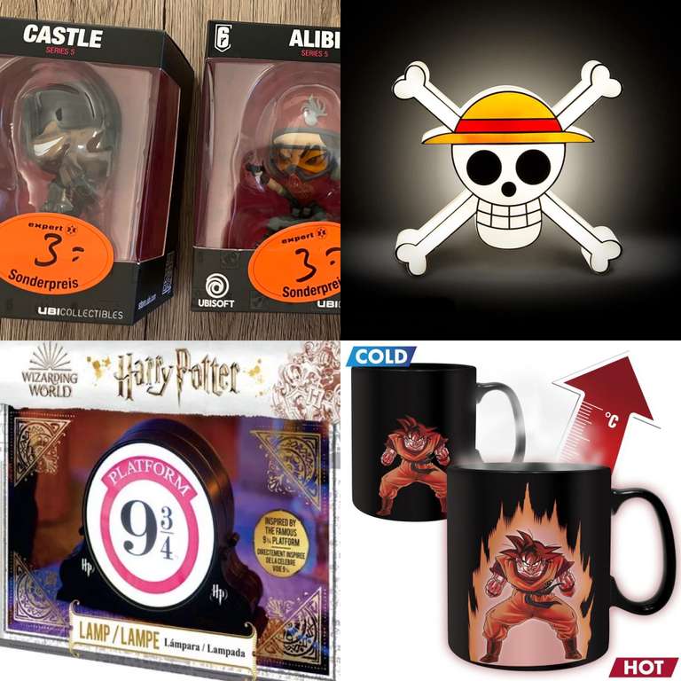 R6 Figuren, Harry Potter / One Piece Lampe, Dragonball Z / Pokémon Tassen - Lokal 30853 Expert