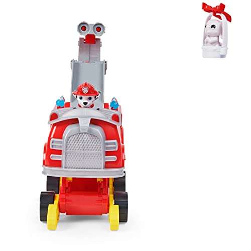(Prime) PAW PATROL Marshalls Rise and Rescue verwandelbares Spielzeugauto mit Actionfiguren und Zubehör