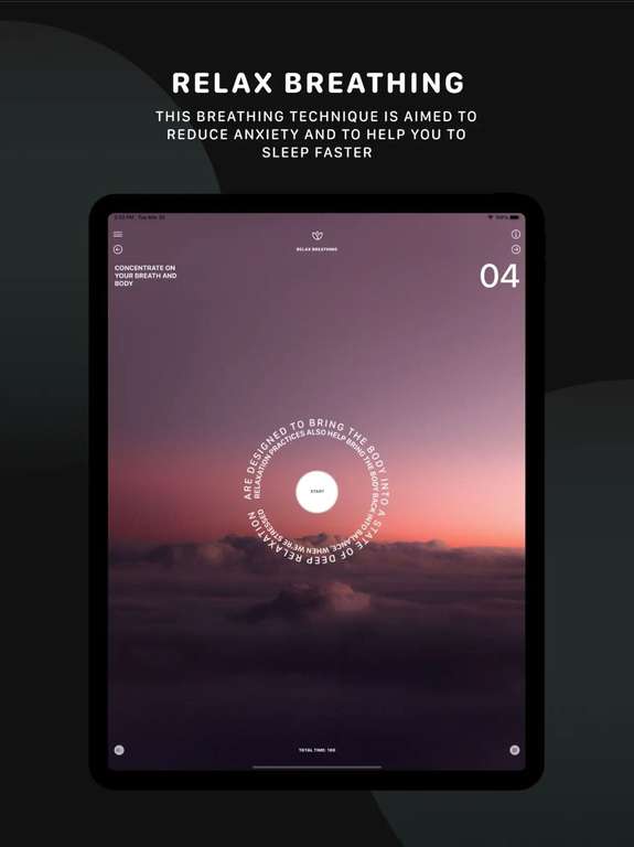 (App Store) BreatheIn: Calm Breathing (iOS, 4,4*, Gesundheit & Fitness, Meditation)