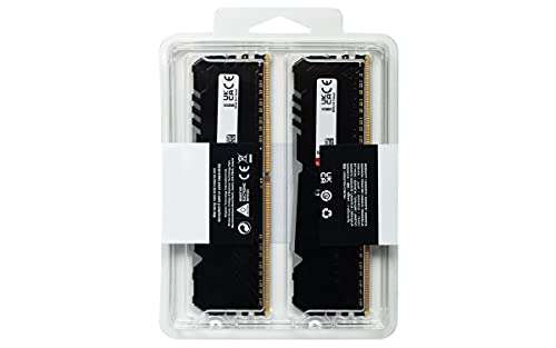 Kingston FURY Beast RGB 32GB (2x16GB) 3600MHz DDR4 CL18 Desktop Speicher Kit mit 2 KF436C18BBAK2/32