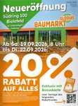 125° - Globus 20% auf alles! Neueröffnung! ~ Lokal Bielefeld