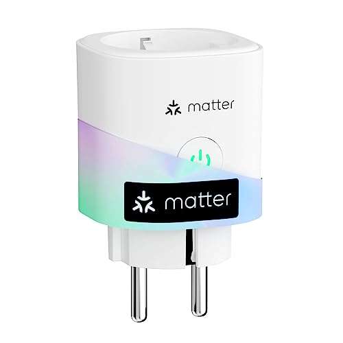 [Amazon Prime] Meross ‎MSS315 Smarte Steckdose mit Stromverbrauchsmessung MATTER, 16A, max. 3840W