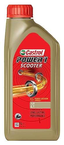 (Prime) Castrol POWER1 SCOOTER 2T 2-Takt Motoröl, 1 Liter, Spezifikationen: API TC+, JASO FD, ISO-L-EGD