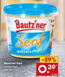 115° - [ Netto MD ] : Bautzner Senf mittelscharf 200 ml Becher