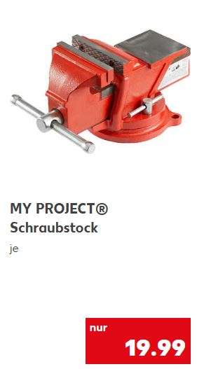 My Project Schraubstock mit 100mm Backenbreite für 19,99 Euro [Kaufland]