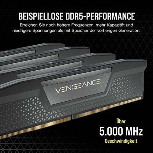Corsair VENGEANCE DDR5 32GB (2x16GB) 5600MHz C36 Intel Optimierte Desktop-Arbeitsspeicher (Onboard-Spannungsregelung, Anpassbare Intel XMP