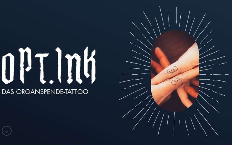 [True Blue Tattoo Berlin] Gratis OPT.INK Organspende-Tattoo (für die ersten 5 Personen)