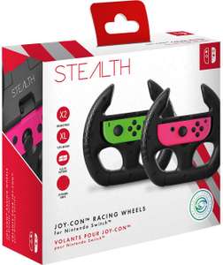 [Otto Up - Lieferflat] Stealth Joy-Con Racing Wheels für Nintendo Switch | ca. 25 % größer als Standardräder | Zugriff auf SL- und SR-Tasten