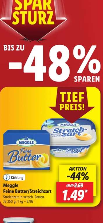 (OFFLINE Lidl) Meggl Butter 1,49€