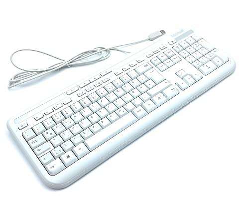 [Prime] Microsoft Wired Keyboard 600 (Tastatur kabelgebunden, weiss, deutsches QWERTZ Tastaturlayout)